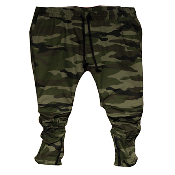 camo drop crotch pants